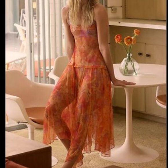 Free People Dresses & Skirts - FREE PEOPLE step out midi slip dress Sz S NEW
